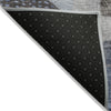 Piper Looms Chantille Geometric ACN1117 Blue Machine Washable Area Rug Backing Image
