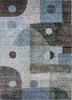 Piper Looms Chantille Geometric ACN1117 Blue Machine Washable Area Rug main image
