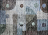 Piper Looms Chantille Geometric ACN1117 Blue Machine Washable Area Rug Scatter Main Image