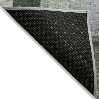 Piper Looms Chantille Geometric ACN1117 Olive Machine Washable Area Rug Backing Image