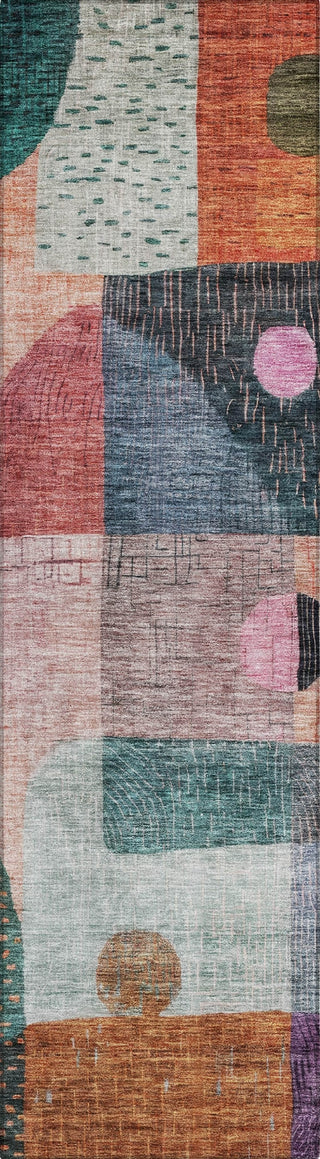 Piper Looms Chantille Geometric ACN1117 Orange Machine Washable Area Rug Runner Main Image