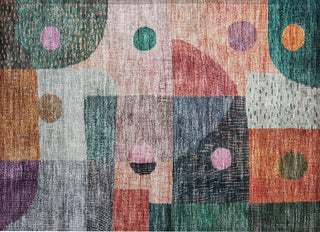 Piper Looms Chantille Geometric ACN1117 Orange Machine Washable Area Rug Scatter Main Image