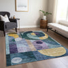 Piper Looms Chantille Modern ACN1118 Blue Machine Washable Area Rug Lifestyle Image Feature