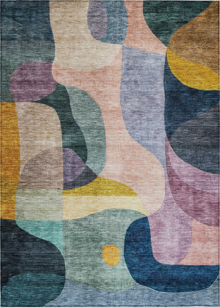 Piper Looms Chantille Contemporary ACN1119 Green Machine Washable Area Rug main image