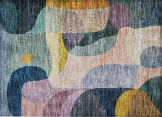 Piper Looms Chantille Contemporary ACN1119 Green Machine Washable Area Rug Scatter Main Image