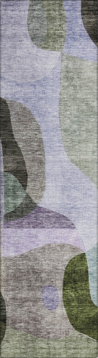 Piper Looms Chantille Contemporary ACN1119 Olive Machine Washable Area Rug Runner Main Image