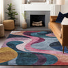 Piper Looms Chantille Contemporary ACN1121 Green Machine Washable Area Rug Lifestyle Image Feature