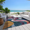 Piper Looms Chantille Contemporary ACN1121 Green Machine Washable Area Rug Outdoor Lifestyle Image Feature