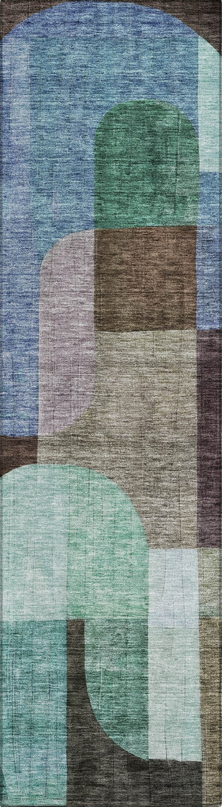 Piper Looms Chantille Contemporary ACN1122 Brown Machine Washable Area Rug Runner Main Image