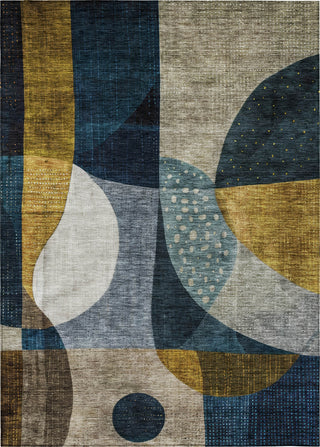 Piper Looms Chantille Contemporary ACN1124 Blue Machine Washable Area Rug main image