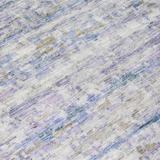 Piper Looms Chantille Stripes ACN1127 Blue Machine Washable Area Rug Swatch Image