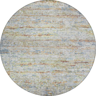 Piper Looms Chantille Stripes ACN1127 Copper Machine Washable Area Rug Round Main Image