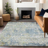 Piper Looms Chantille Modern ACN1128 Blue Machine Washable Area Rug Lifestyle Image Feature
