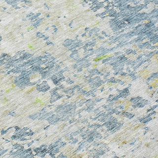 Piper Looms Chantille Modern ACN1128 Blue Machine Washable Area Rug Swatch Image