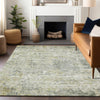 Piper Looms Chantille Modern ACN1128 Sage Machine Washable Area Rug Lifestyle Image Feature