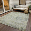 Piper Looms Chantille Modern ACN1128 Sage Machine Washable Area Rug Outdoor Lifestyle Image Feature