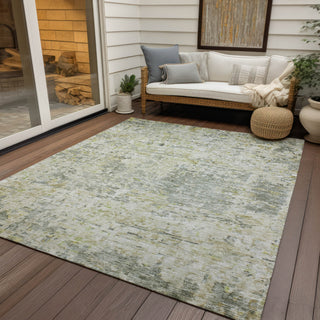 Piper Looms Chantille Modern ACN1128 Sage Machine Washable Area Rug Outdoor Lifestyle Image Feature
