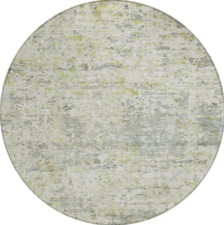 Piper Looms Chantille Modern ACN1128 Sage Machine Washable Area Rug Round Main Image
