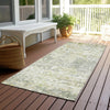 Piper Looms Chantille Modern ACN1128 Sage Machine Washable Area Rug Runner Outdoor Lifestyle Image Feature