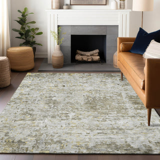 Piper Looms Chantille Modern ACN1128 Taupe Machine Washable Area Rug Lifestyle Image Feature