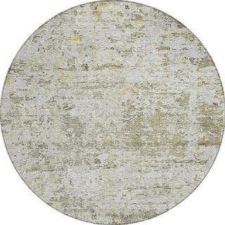 Piper Looms Chantille Modern ACN1128 Taupe Machine Washable Area Rug Round Main Image