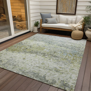Piper Looms Chantille Modern ACN1129 Aloe Machine Washable Area Rug Outdoor Lifestyle Image Feature