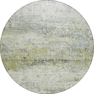 Piper Looms Chantille Modern ACN1129 Aloe Machine Washable Area Rug Round Main Image