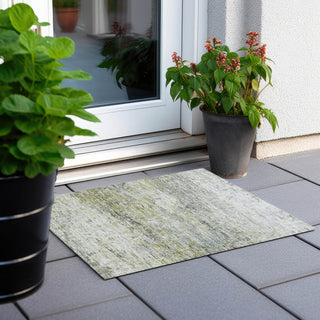 Piper Looms Chantille Modern ACN1129 Aloe Machine Washable Area Rug Scatter Outdoor Lifestyle Image Feature