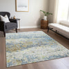 Piper Looms Chantille Modern ACN1129 Blue Machine Washable Area Rug Lifestyle Image Feature