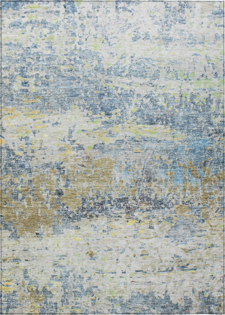 Piper Looms Chantille Modern ACN1129 Blue Machine Washable Area Rug main image
