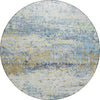 Piper Looms Chantille Modern ACN1129 Blue Machine Washable Area Rug Round Main Image