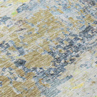 Piper Looms Chantille Modern ACN1129 Blue Machine Washable Area Rug Swatch Image