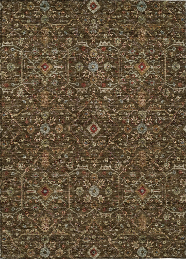 Piper Looms Chantille Global ACN1130 Chocolate Machine Washable Area Rug main image