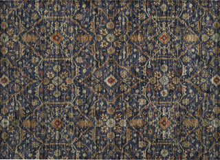 Piper Looms Chantille Global ACN1130 Navy Machine Washable Area Rug Scatter Main Image