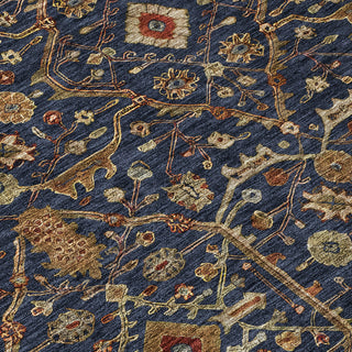 Piper Looms Chantille Global ACN1130 Navy Machine Washable Area Rug Swatch Image