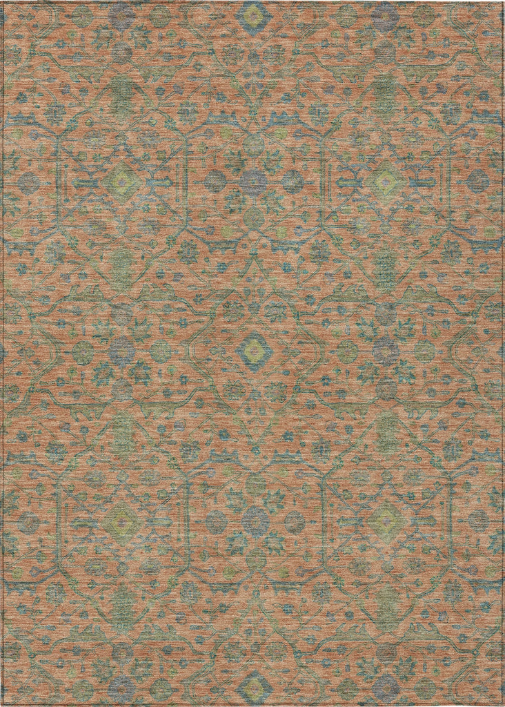 Piper Looms Chantille Global ACN1131 Coral Machine Washable Area Rug main image