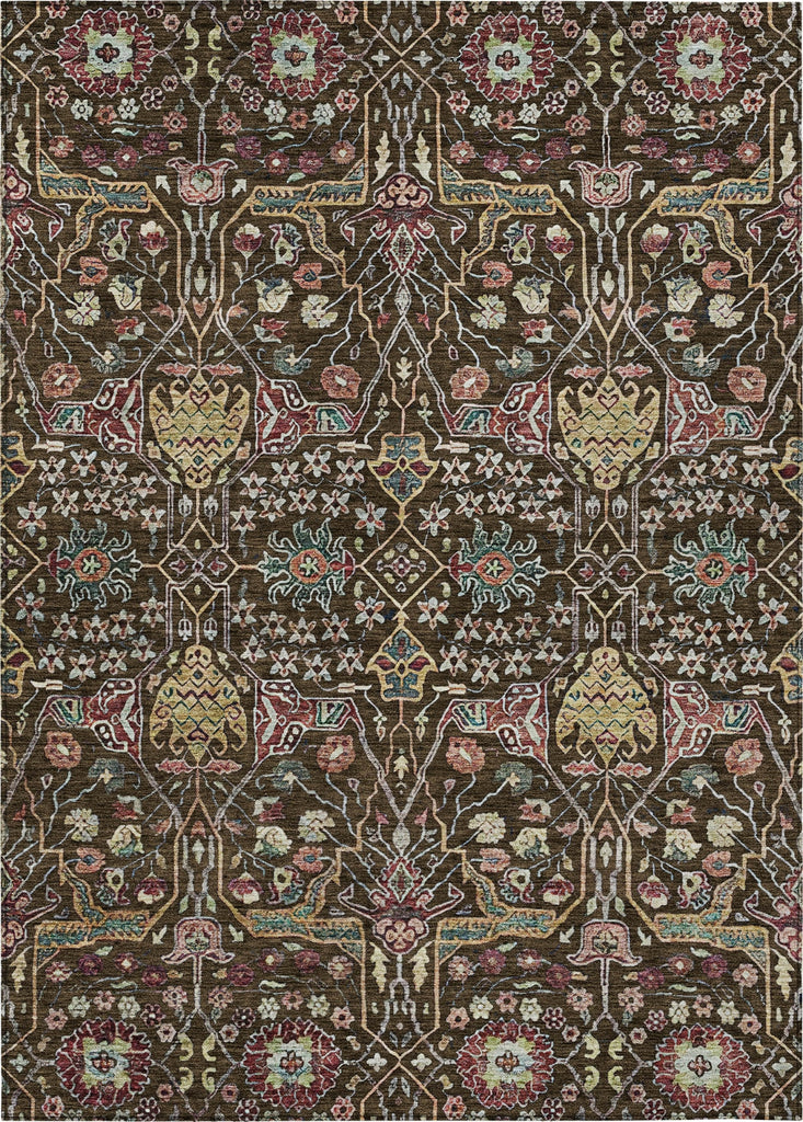 Piper Looms Chantille Global ACN1132 Chocolate Machine Washable Area Rug main image