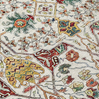 Piper Looms Chantille Global ACN1132 Ivory Machine Washable Area Rug Swatch Image