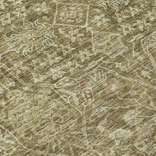 Piper Looms Chantille Global ACN1133 Brown Machine Washable Area Rug Swatch Image