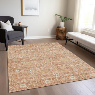 Piper Looms Chantille Global ACN1133 Coral Machine Washable Area Rug Lifestyle Image Feature