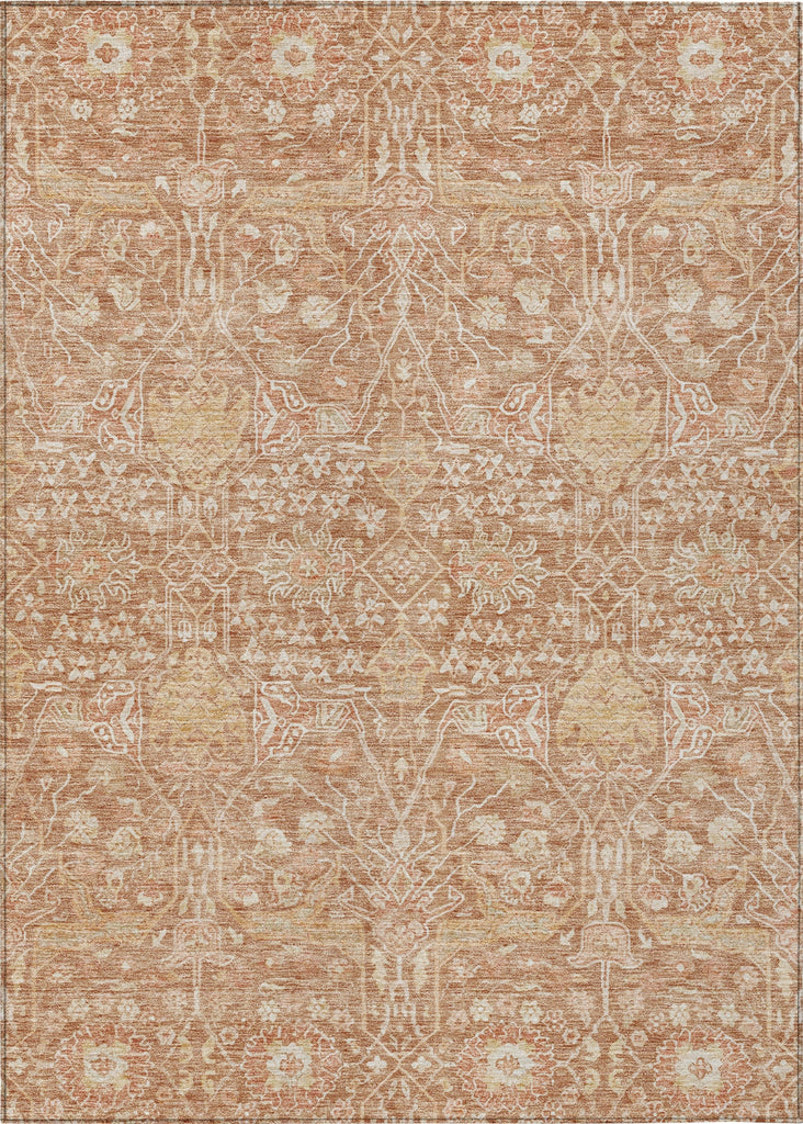 Piper Looms Chantille Global ACN1133 Coral Machine Washable Area Rug main image