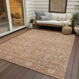 Piper Looms Chantille Global ACN1133 Coral Machine Washable Area Rug Outdoor Lifestyle Image Feature