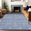 Piper Looms Chantille Global ACN1133 Denim Machine Washable Area Rug Lifestyle Image Feature