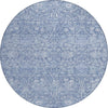 Piper Looms Chantille Global ACN1133 Denim Machine Washable Area Rug Round Main Image