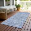 Piper Looms Chantille Global ACN1133 Denim Machine Washable Area Rug Runner Outdoor Lifestyle Image Feature