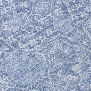 Piper Looms Chantille Global ACN1133 Denim Machine Washable Area Rug Swatch Image