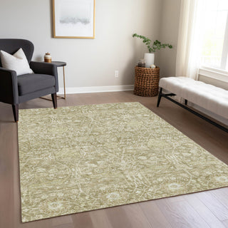 Piper Looms Chantille Global ACN1133 Taupe Machine Washable Area Rug Lifestyle Image Feature
