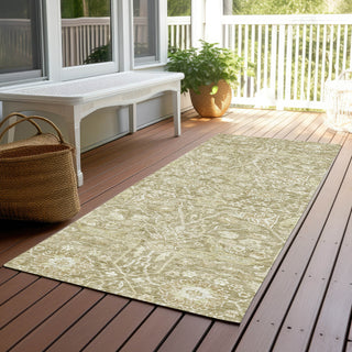 Piper Looms Chantille Global ACN1133 Taupe Machine Washable Area Rug Runner Outdoor Lifestyle Image Feature