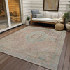 Piper Looms Chantille Global ACN1134 Pink Machine Washable Area Rug Outdoor Lifestyle Image Feature