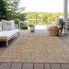 Piper Looms Chantille Global ACN1135 Coral Machine Washable Area Rug Outdoor Lifestyle Image Feature